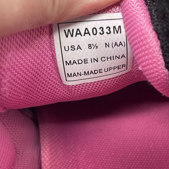 Propet Stability X Strap Womens Sneaker 8.5N (AA) Black Pink Hook & Loop WAA033M - Picture 13 of 15